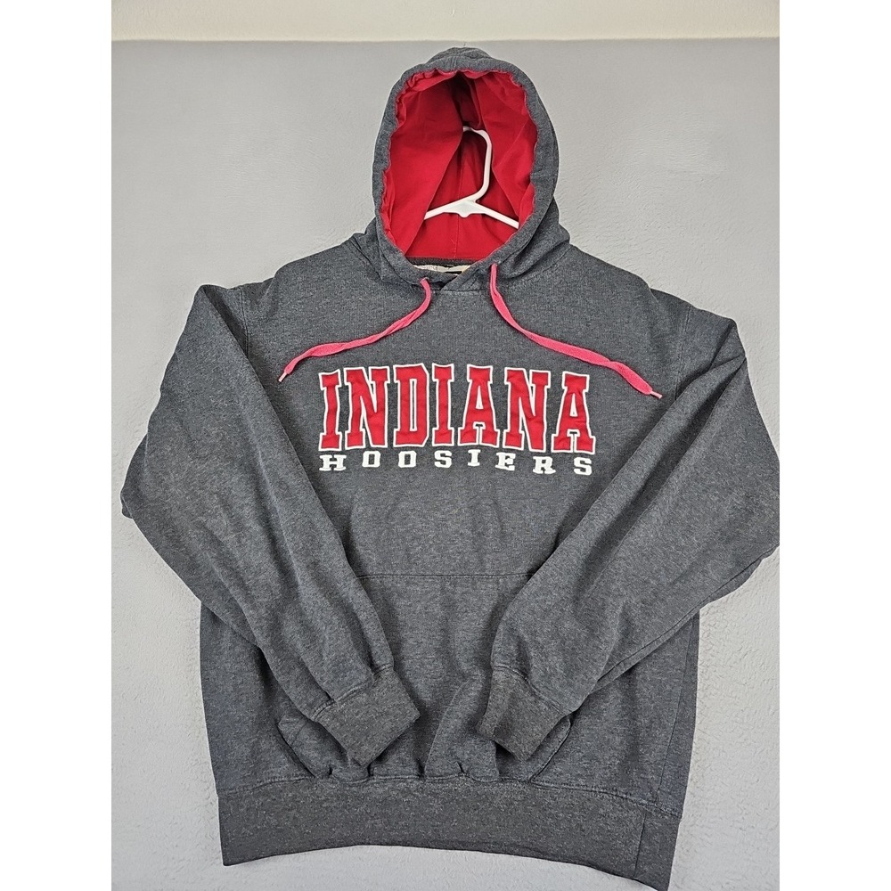 VTG Indiana University Sweatshirt Woman's Medium Gray Hoodie College Sweatshirt